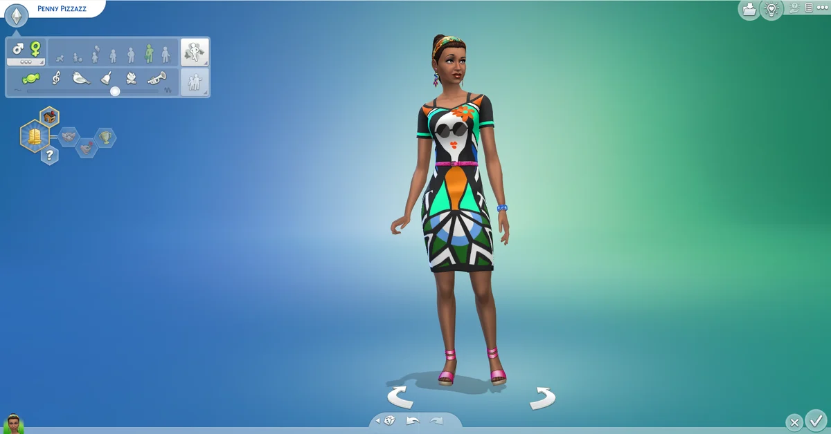 Screenshot of Sims Game