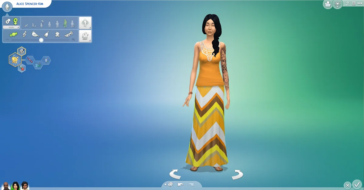 Screenshot of Sims Game