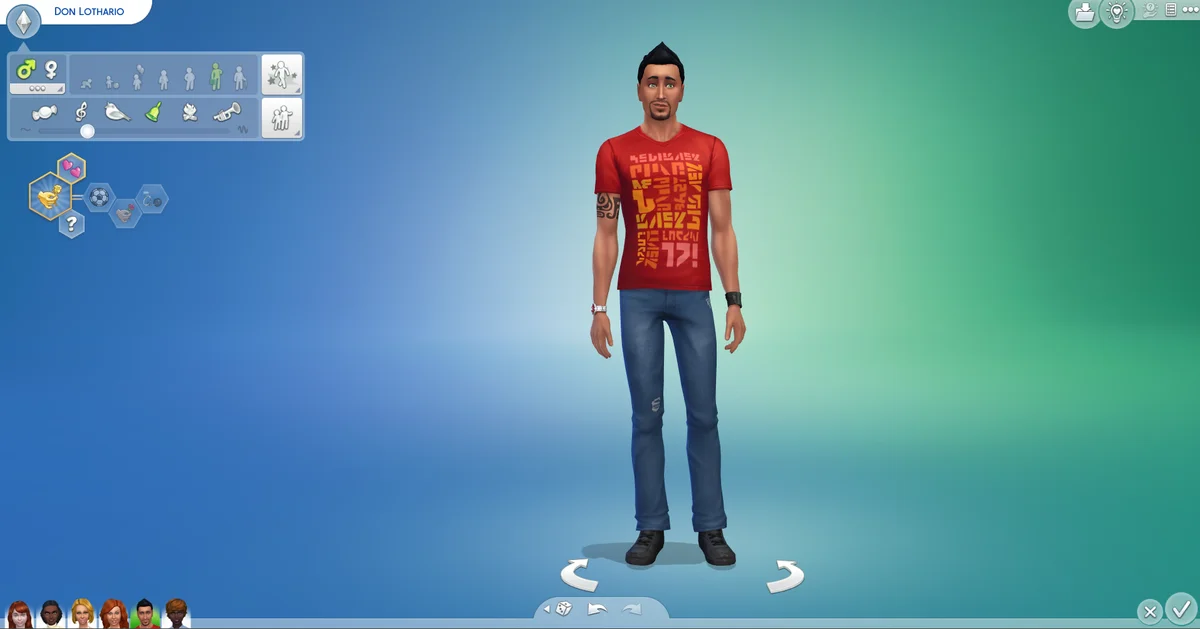Screenshot of Sims Game
