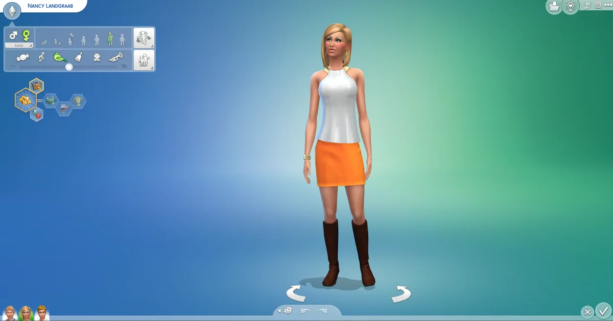 Screenshot of Sims Game