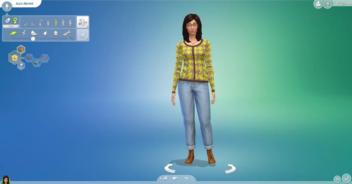 Screenshot of Sims Game