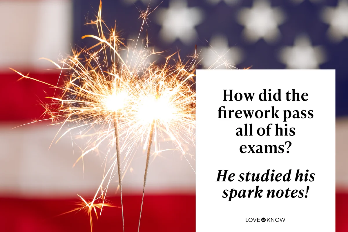 Bright burning sparklers against American flag