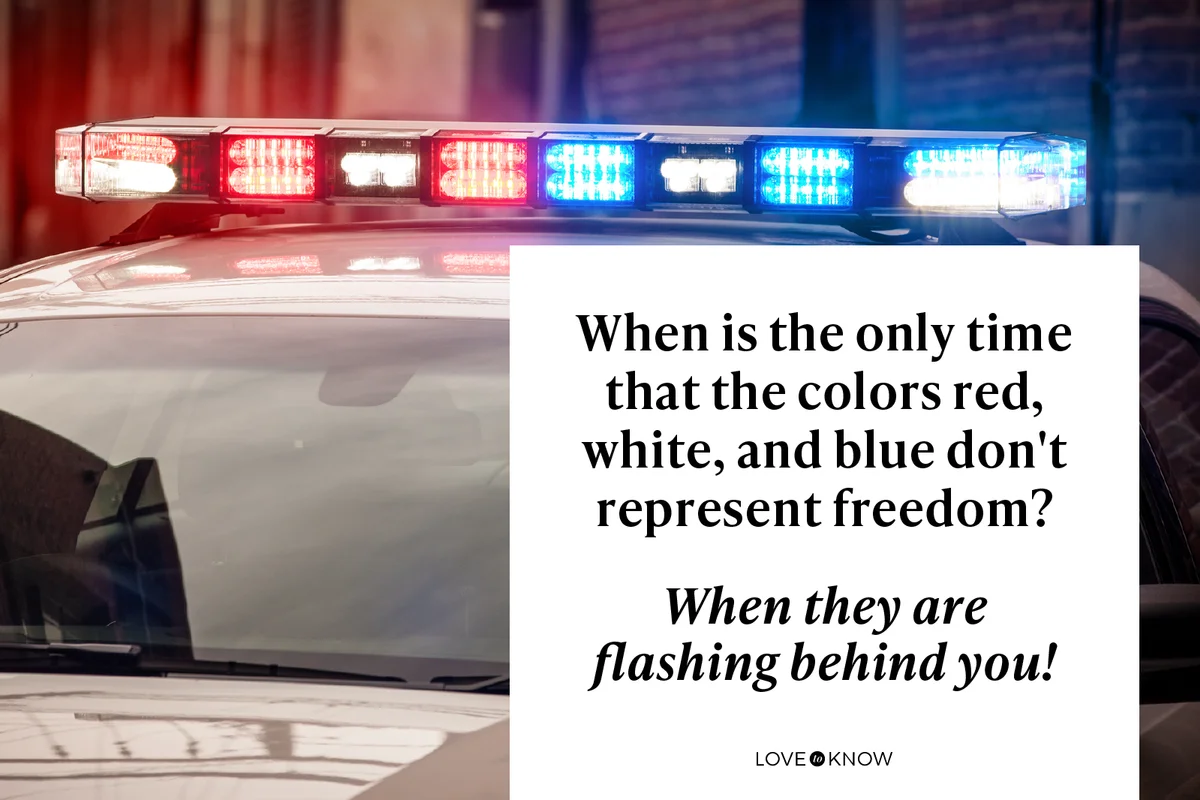 Flashing Lights on Police Car