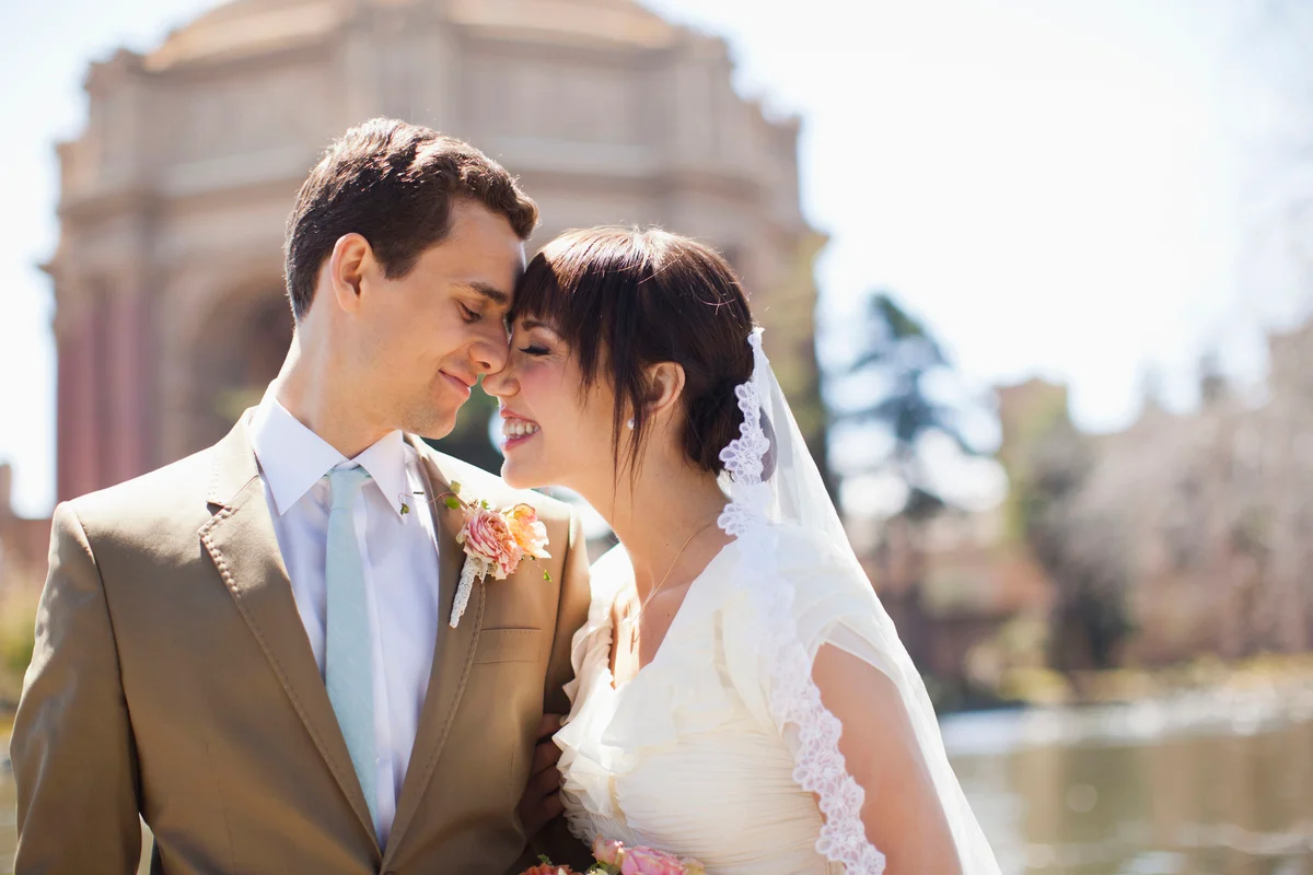 wedding couple in San Francisco
