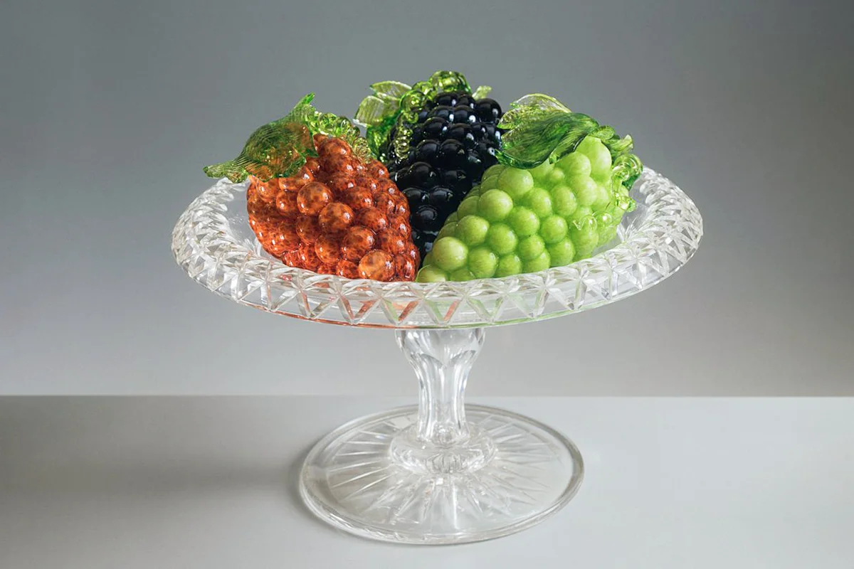 Grapes, Murano glass fruit