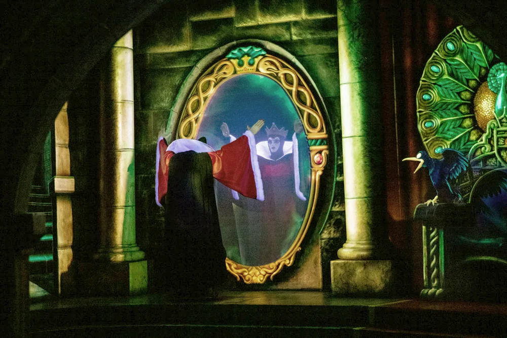 Scenes from the newly renovated Snow Whites Enchanted Wish ride