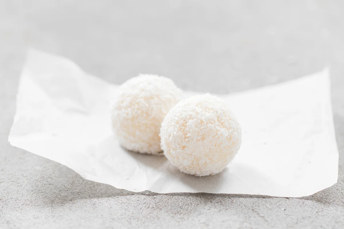 Two Coconut dessert balls