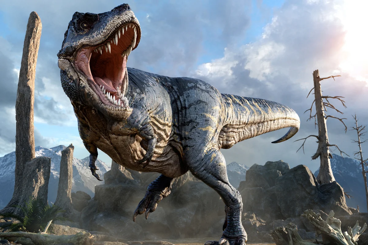 Tyrannosaurus from the Cretaceous era