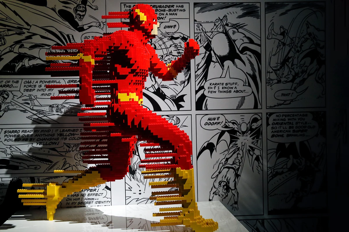 Flash made with Lego bricks - Getty Editorial