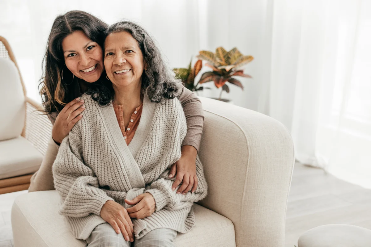 Caregiver and senior woman