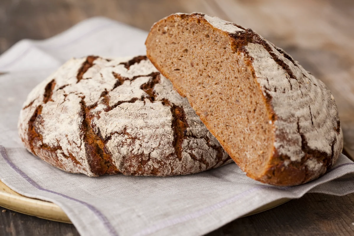 cut sourdough loaves