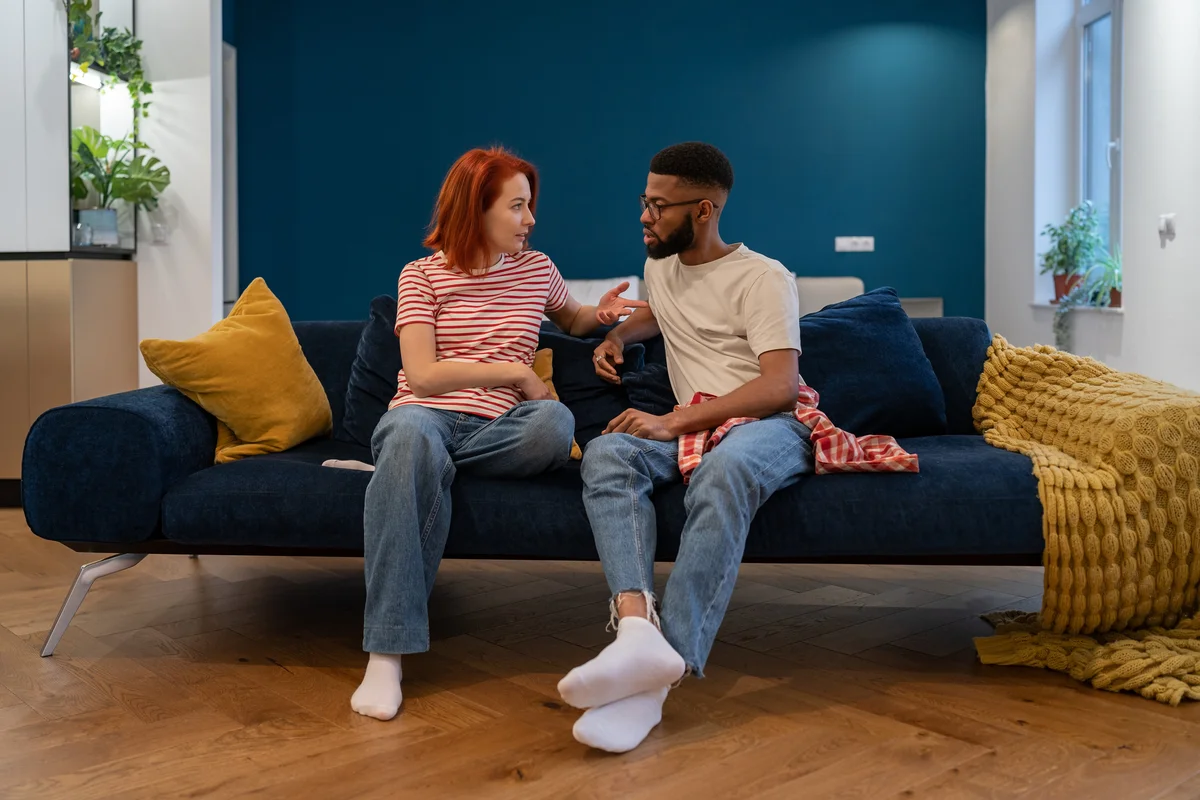 couple talking