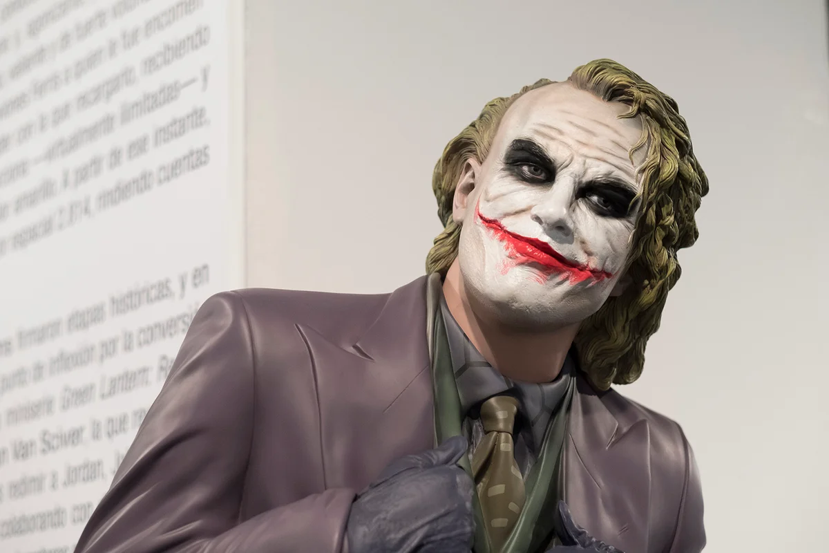 Dummy dressed as Joker
