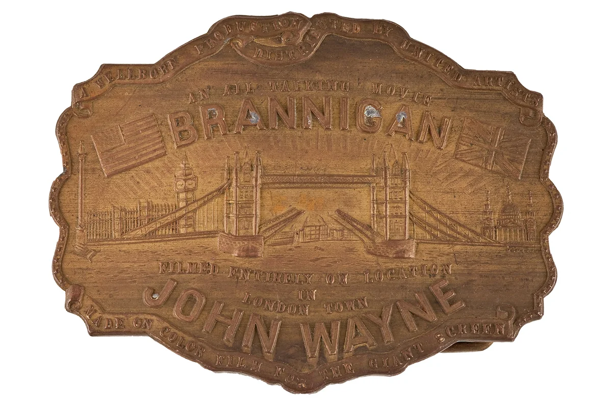 Brass Belt Buckle From "Brannigan"