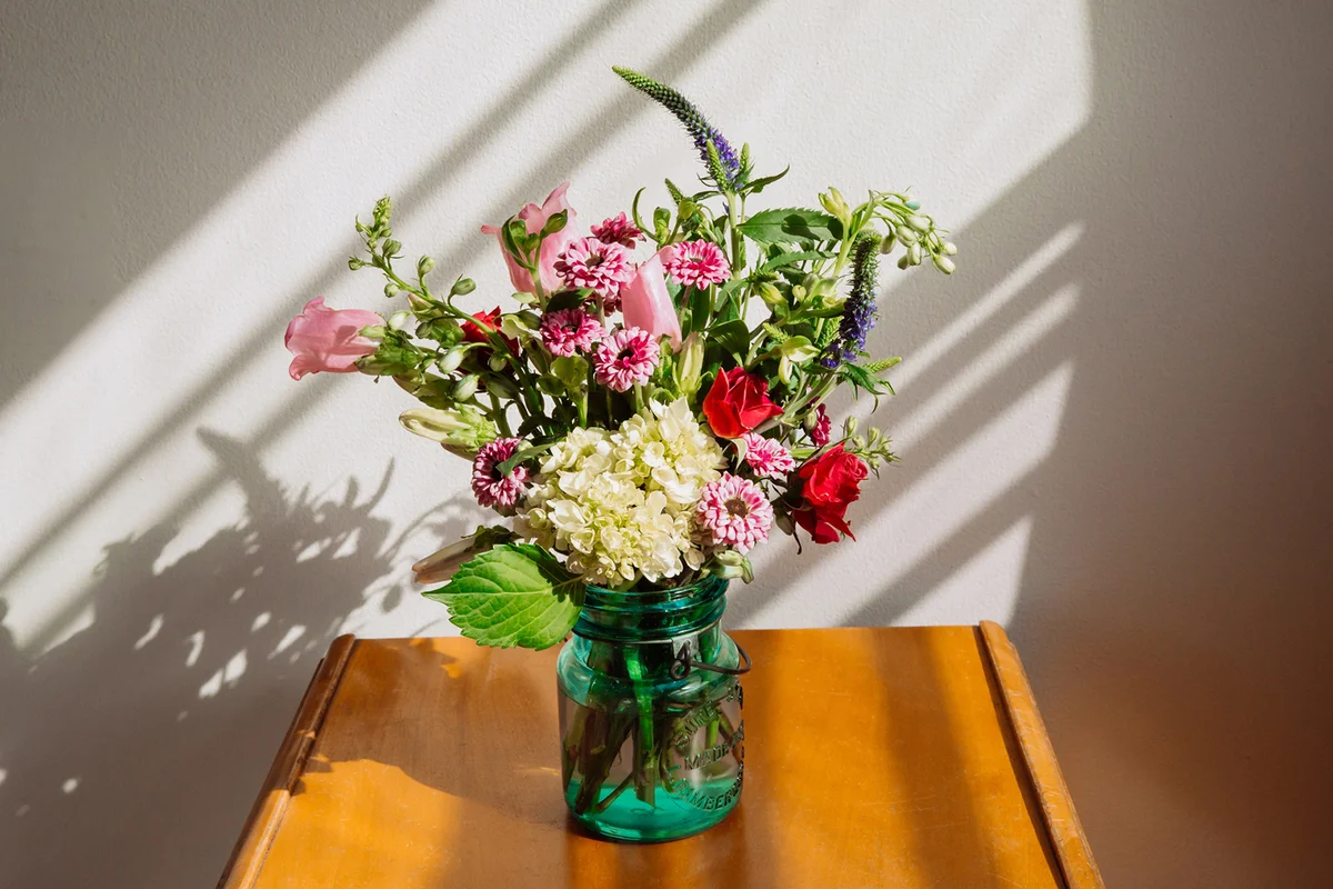 Farmhouse Style Flower Arrangement