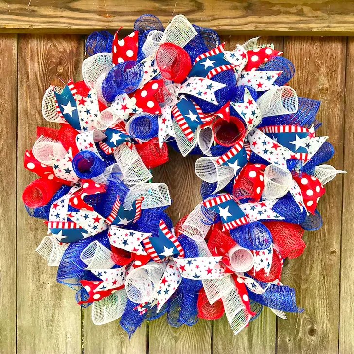 Red White and Blue Wreath