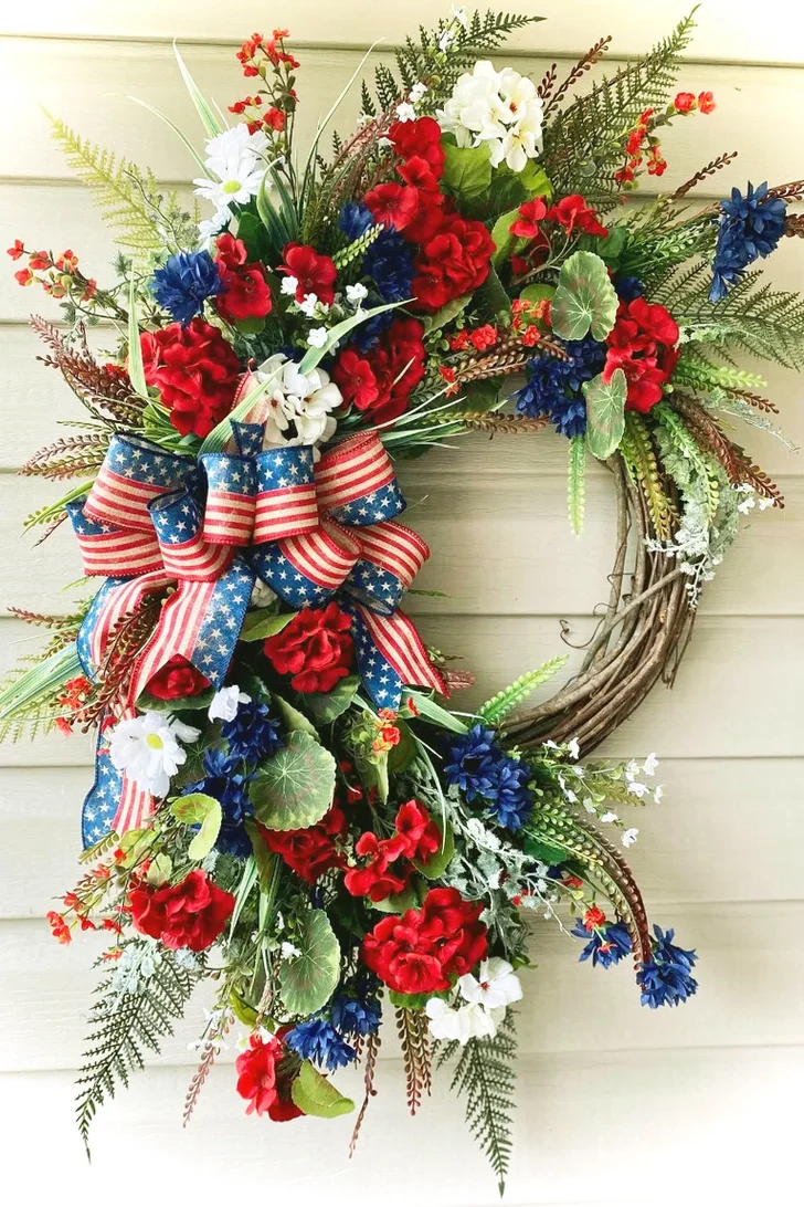 Patriotic Summer Wreath