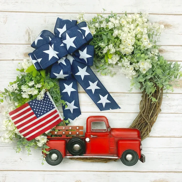 Red Truck Wreath Farmhouse