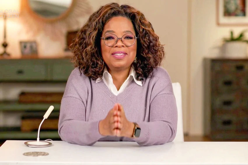 Oprah Winfrey during Global Citizen Prize Awards