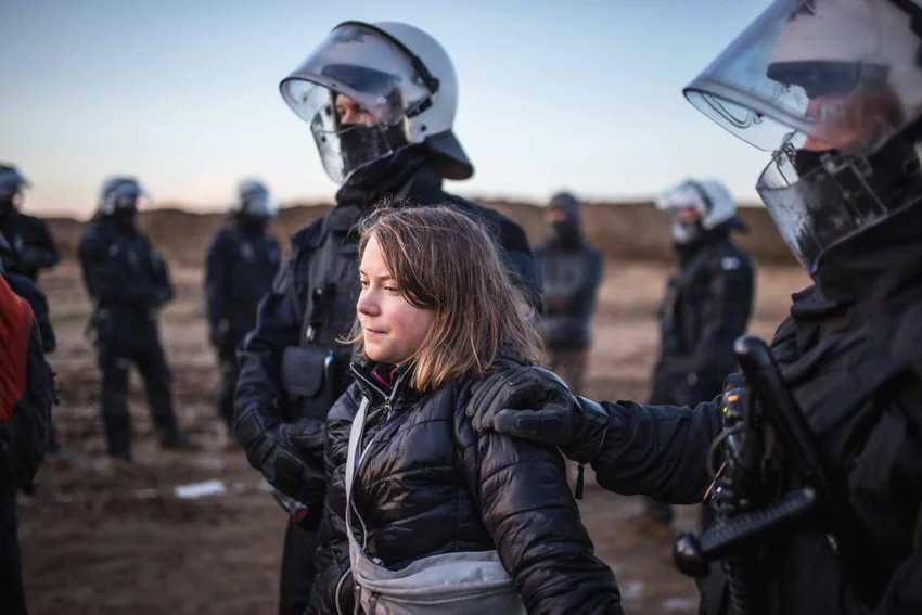 Greta Thunberg Detained At Coal Mine Protest