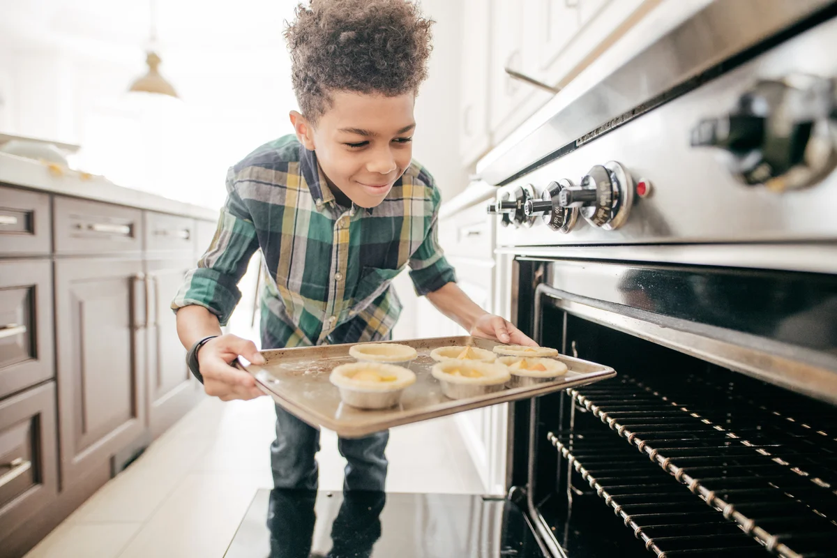 teenager baking