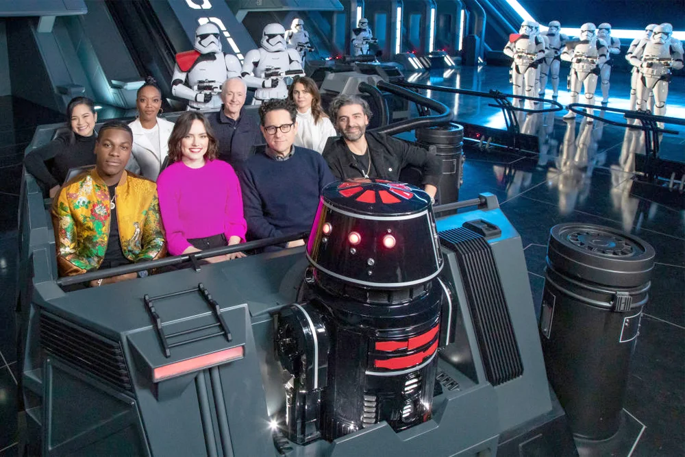 The Cast of Star Wars Previews New Disney Parks Star Wars Attraction