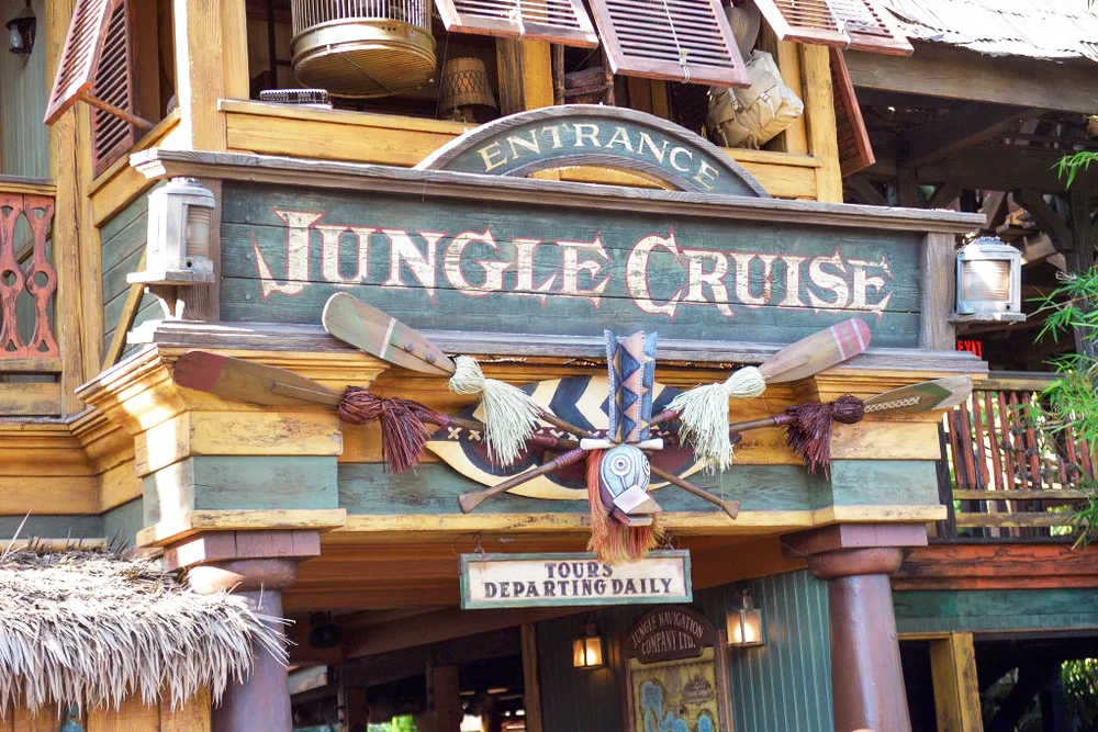 Jungle Cruise in Adventureland inside Disneyland