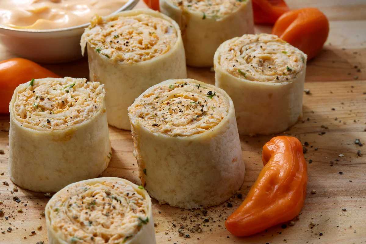 Buffalo Chicken Tortilla Bites