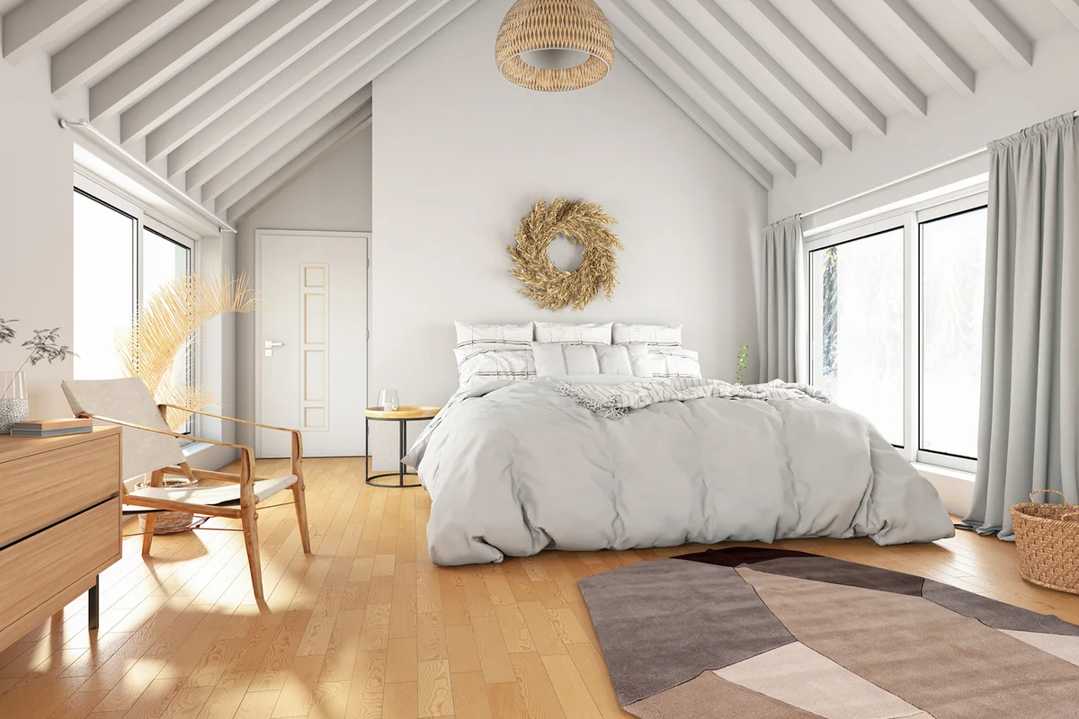Modern Scandinavian Style Loft Bedroom