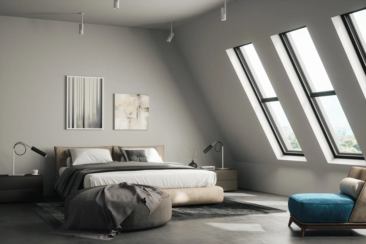 Luxury Penthouse Bedroom Interior