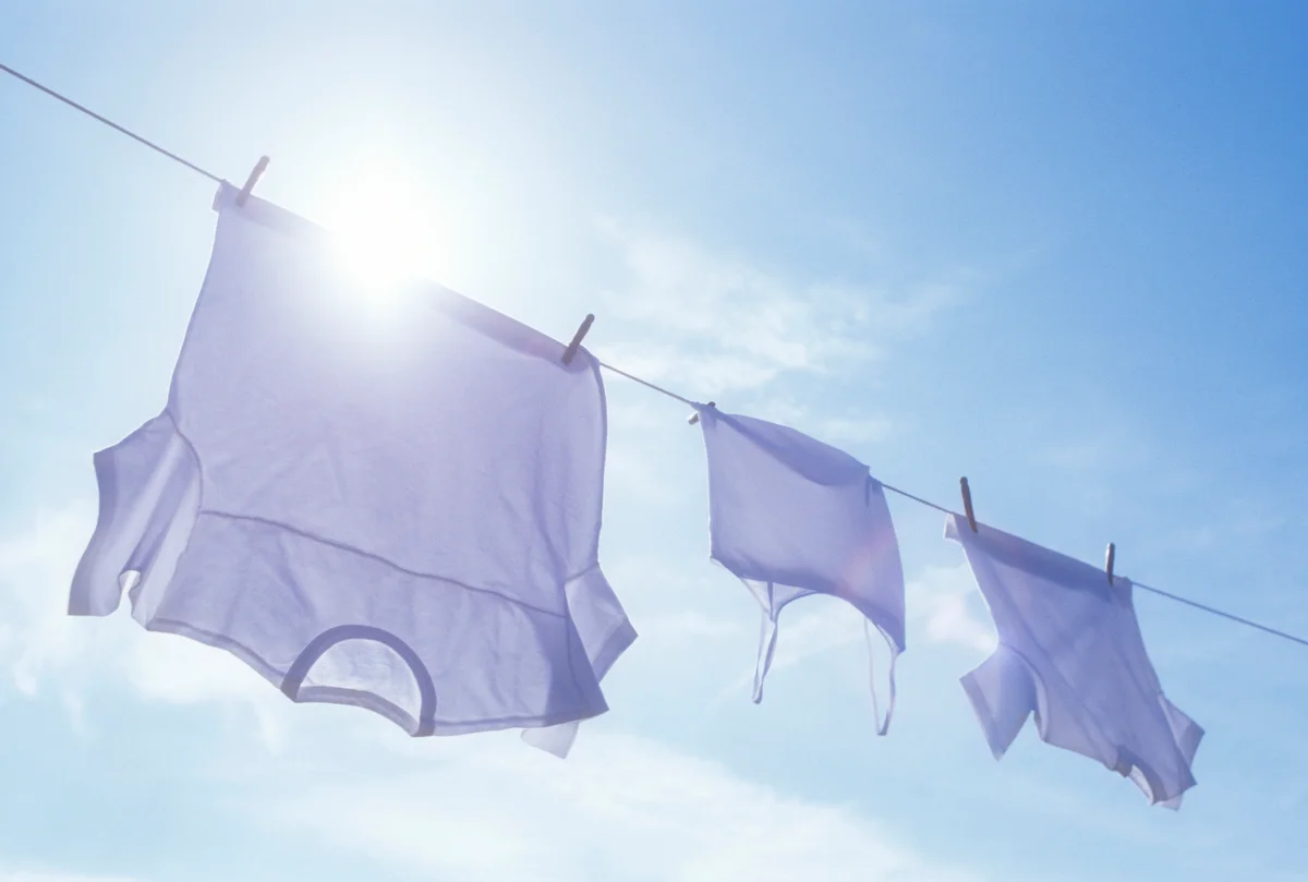 clothes on clothesline
