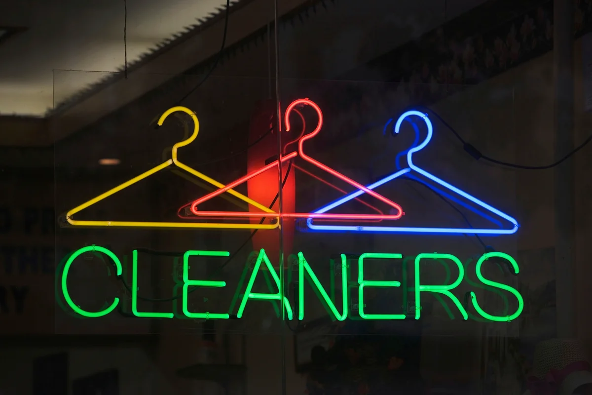 cleaners sign