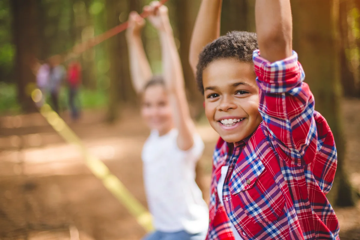 boy at camp