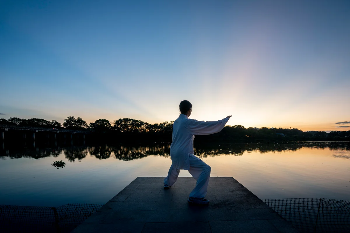 woman doing tai chi