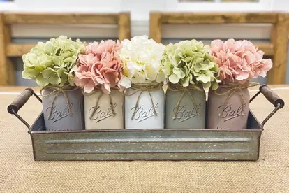 Mason Jars Table Centerpieces