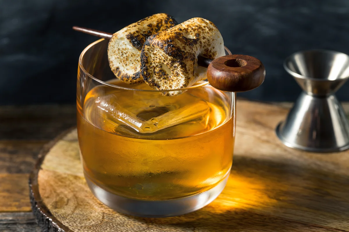 Homemade Smokey Marshmallow Campfire Old Fashioned