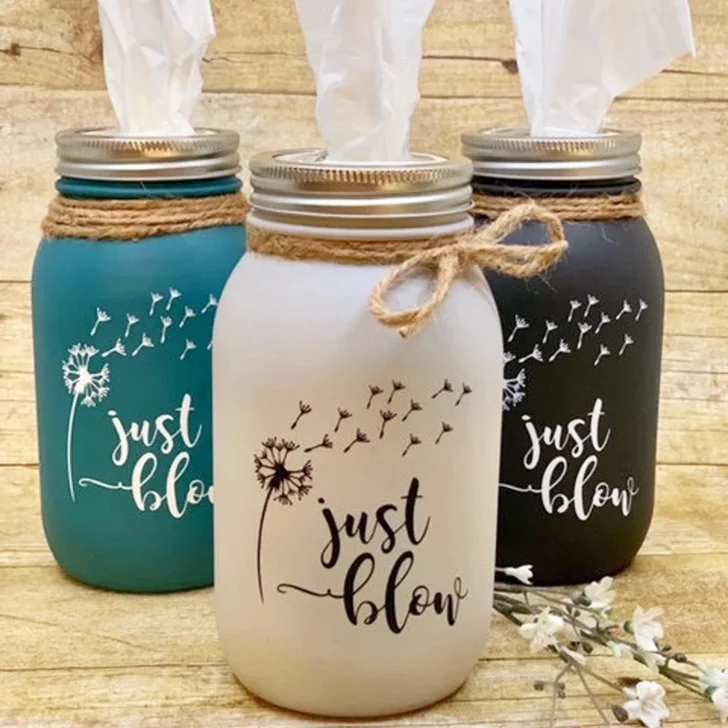 Mason Jar Tissue Holder