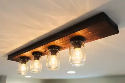 Mason Jar Light Fixture