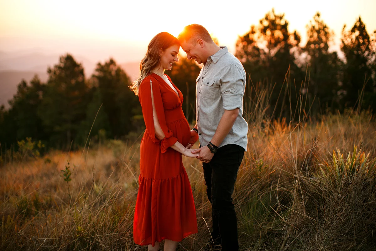Portrait of a young couple in outdoors