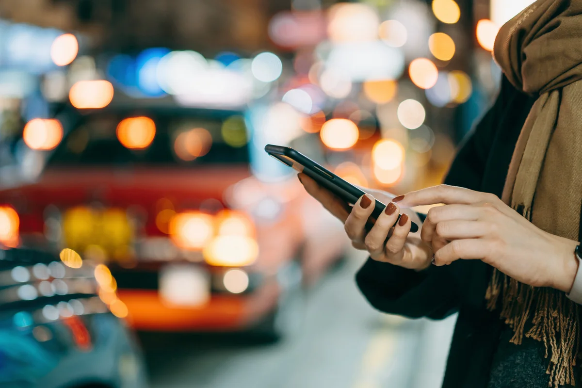 Young woman using mobile