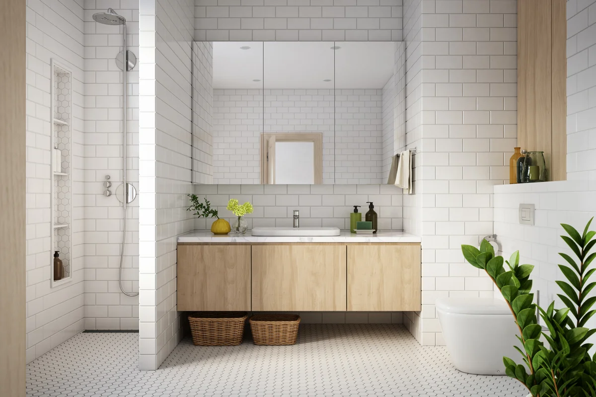 White bathroom