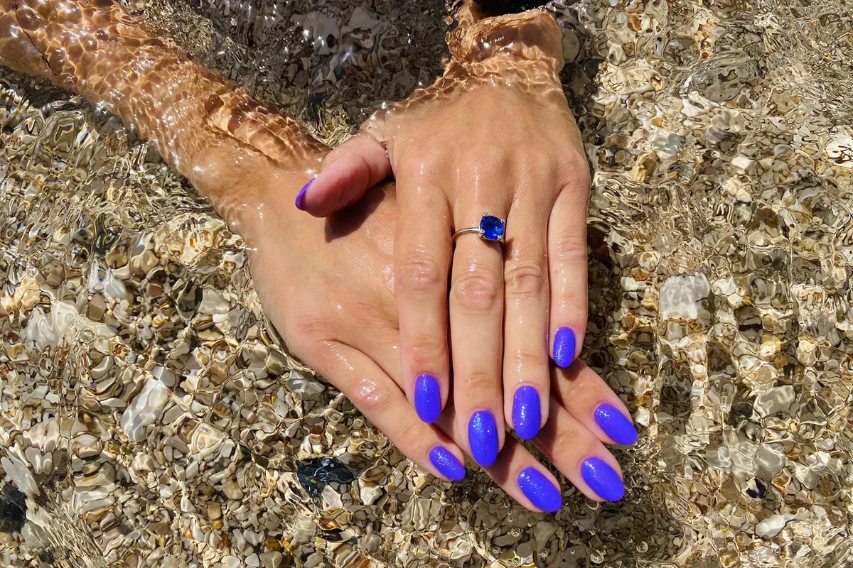 Summertime nail polish trendy color
