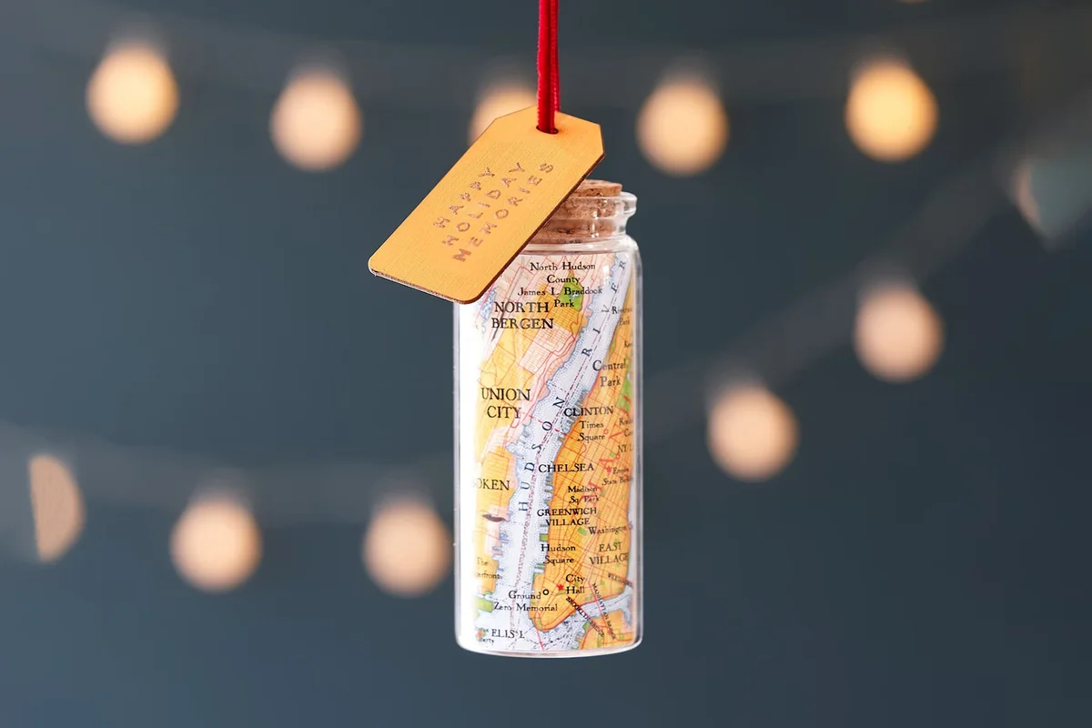 Custom Map Ornament