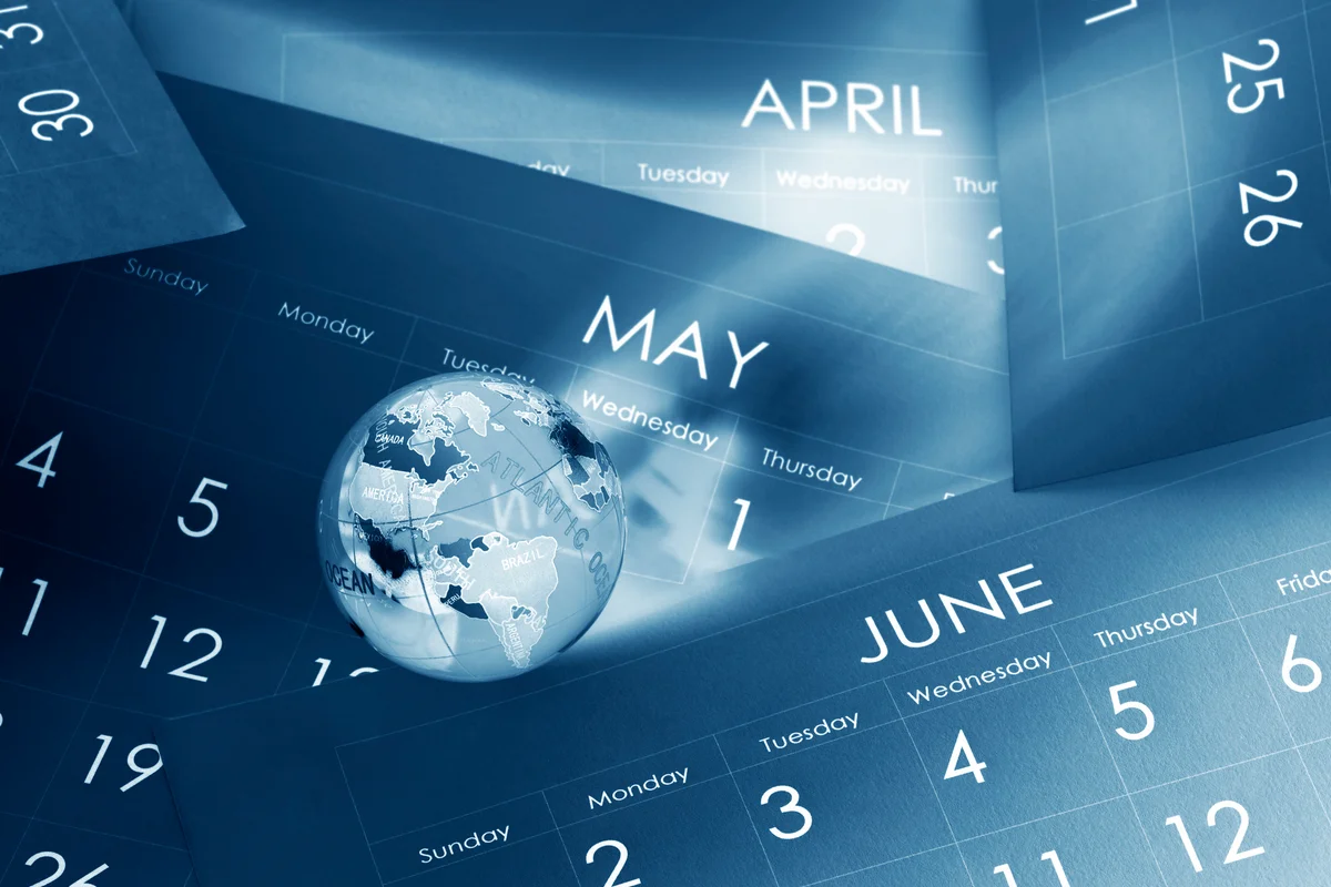 Earth on calendars