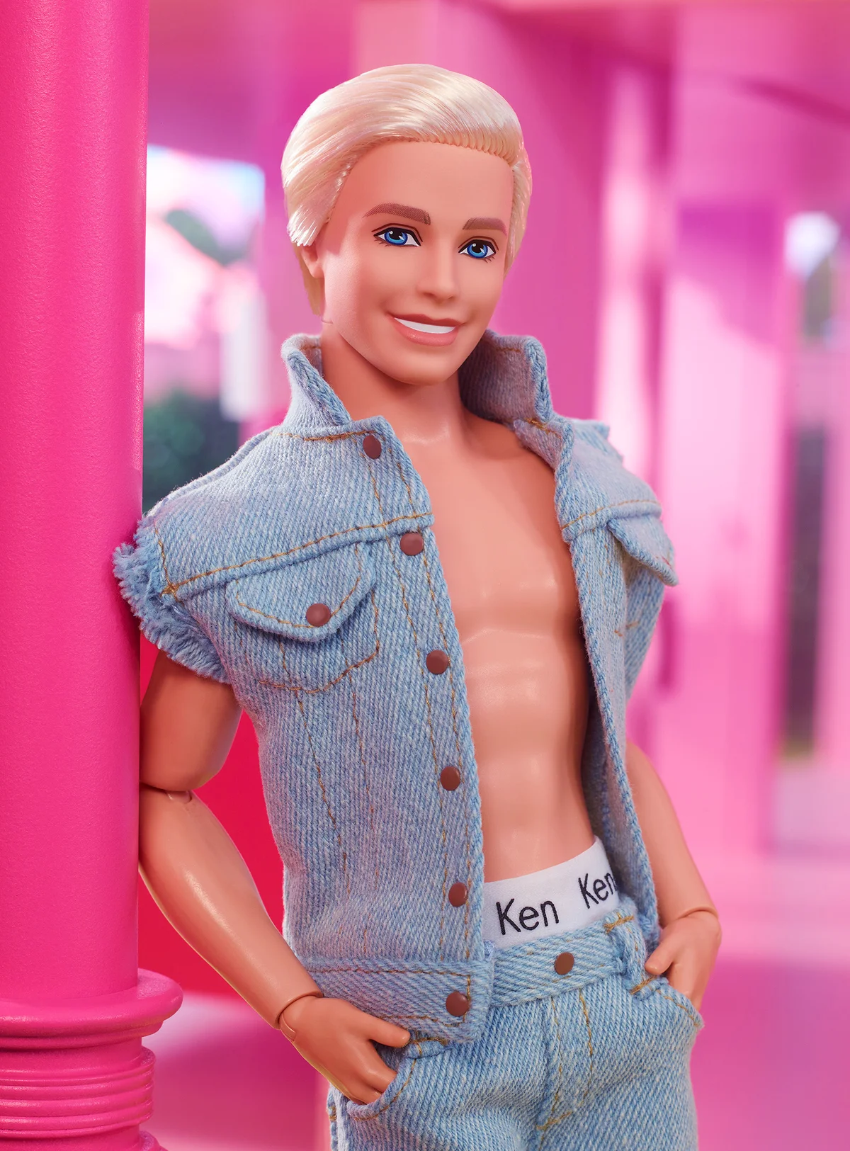 2023 Barbie The Movie Ken Doll Denim Matching Set