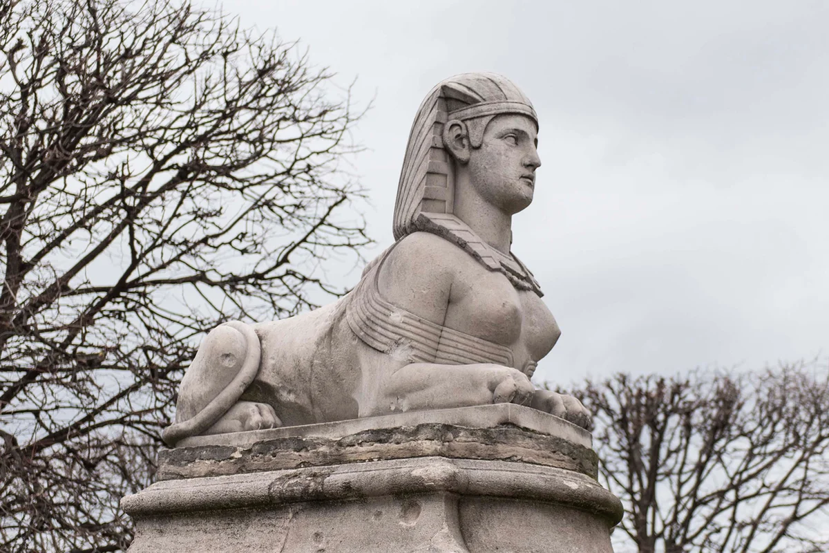 Sphinx on bridge