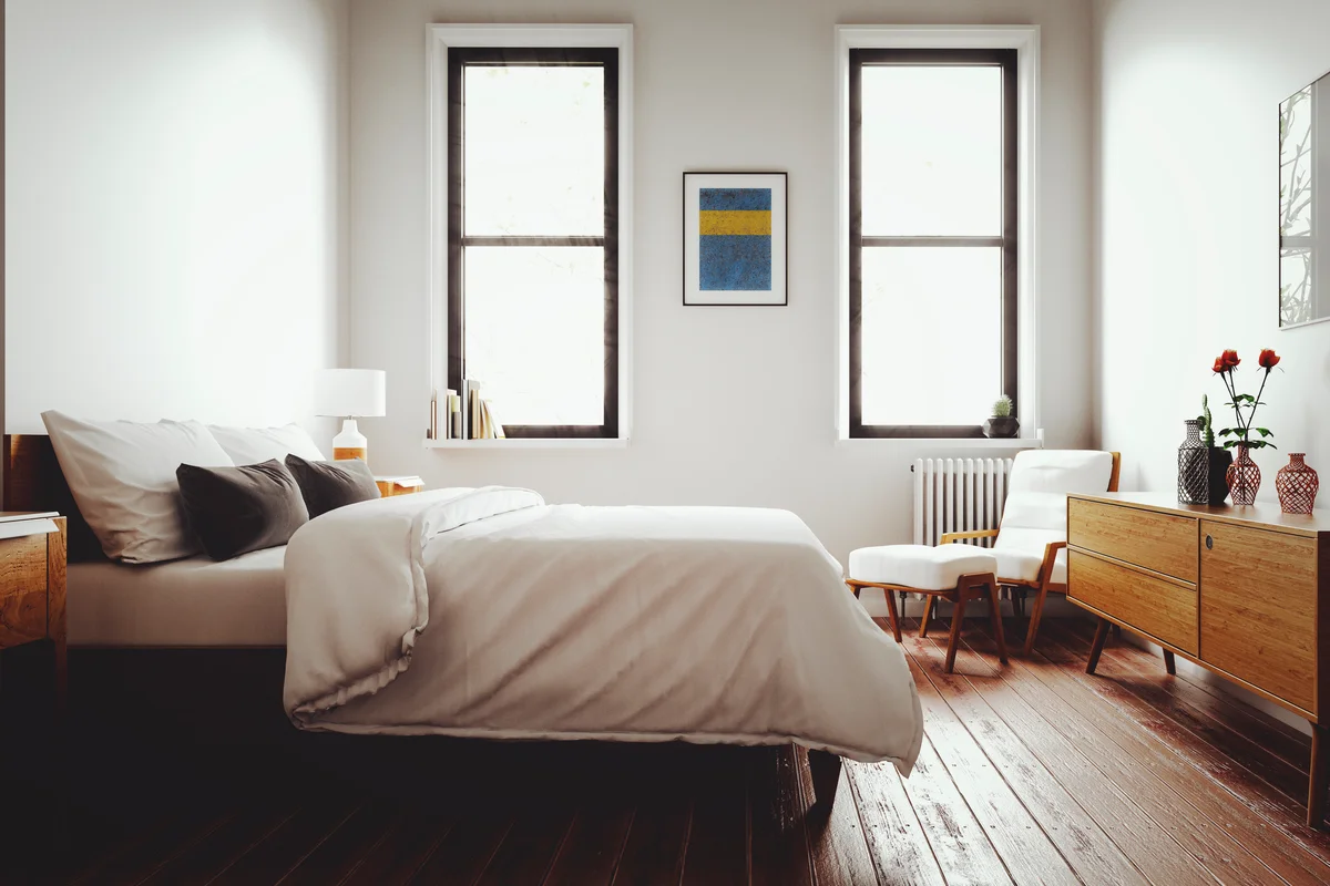 mid-century bedroom
