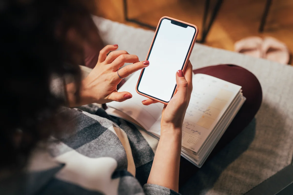 person on phone