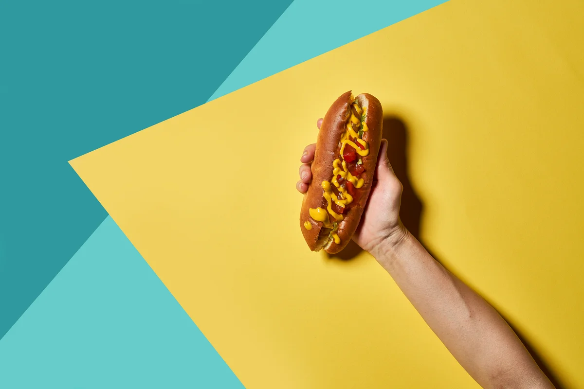 traditional hotdog