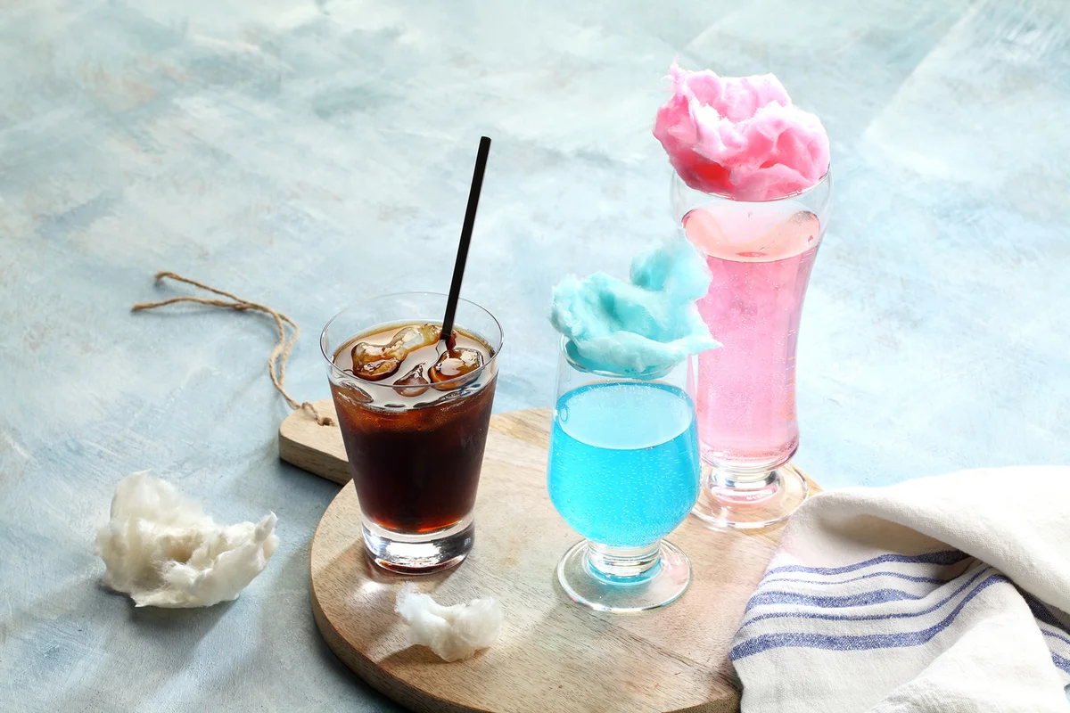 Cocktail with Cotton Candy